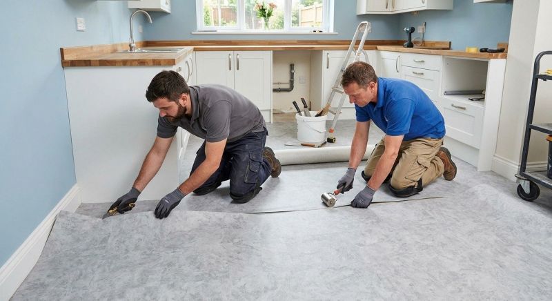 Sheet Linoleum Installation