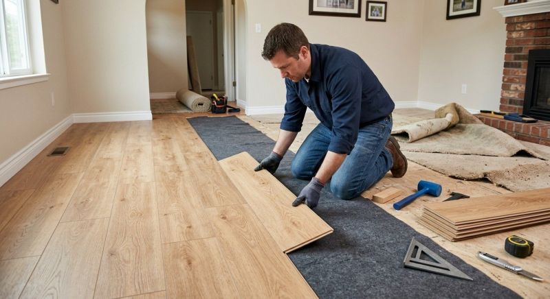 Laminate Floor Remodeling in South Zanesville, OH